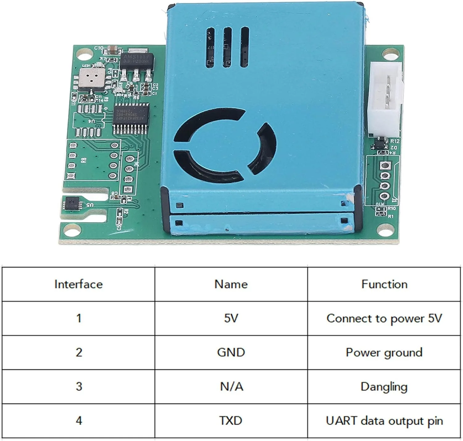 سنسور کیفیت هوا چند منظوره، آشکارساز گاز و غلظت ذرات برای دی اکسید کربن PM2.5، ماژول نظارت بر کیفیت هوا با سنسور گرد و غبار، CO2، TVOC، دما و رطوبت برای خانه هوشمند سنسور کیفیت هوا چند منظوره، آشکارساز گاز و غلظت ذرات برای دی اکسید کربن PM2.5، ماژول نظارت بر کیفیت هوا با سنسور گرد و غبار، CO2، TVOC، دما و رطوبت برای خانه هوشمند