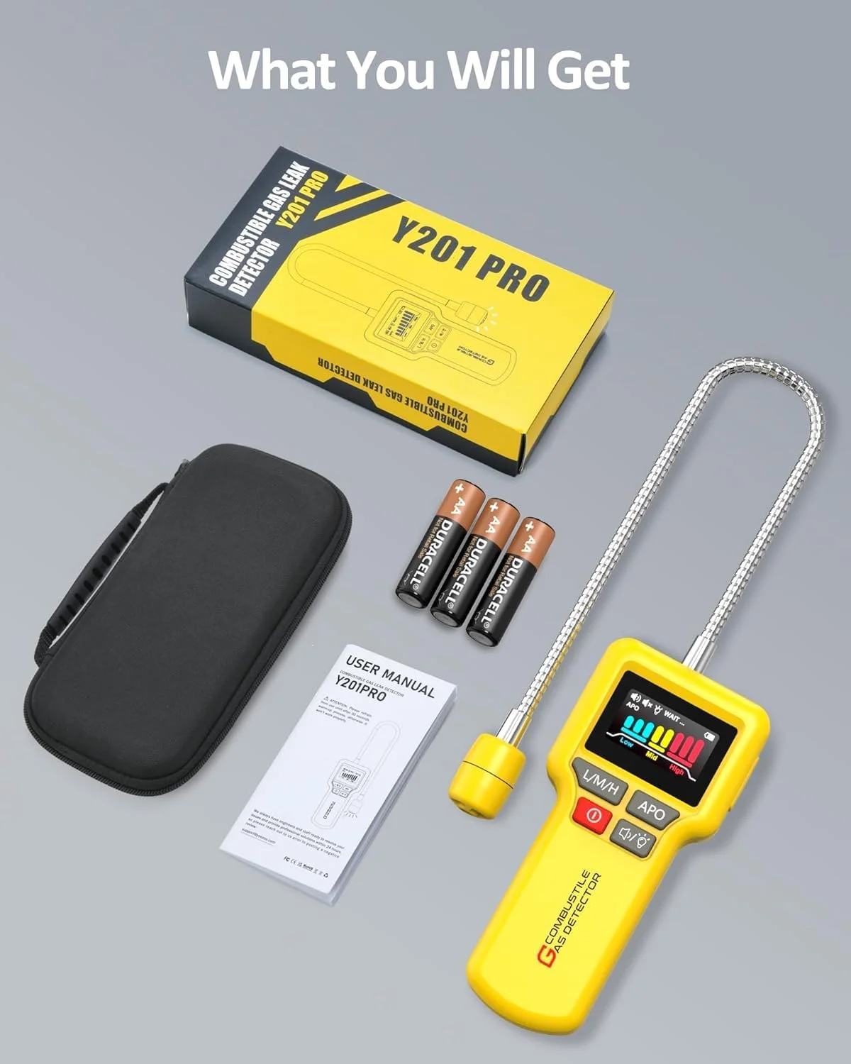 آشکارساز گاز طبیعی، ردیاب نشت گاز قابل حمل، برای تعیین محل نشت پروپان، متان، بوتان، گاز طبیعی، گاز فاضلاب، LPG و گازهای قابل احتراق برای خانه و RV، ردیاب نشت گاز (باتری x3) آشکارساز گاز طبیعی، ردیاب نشت گاز قابل حمل، برای تعیین محل نشت پروپان، متان، بوتان، گاز طبیعی، گاز فاضلاب، LPG و گازهای قابل احتراق برای خانه و RV، ردیاب نشت گاز (باتری x3)