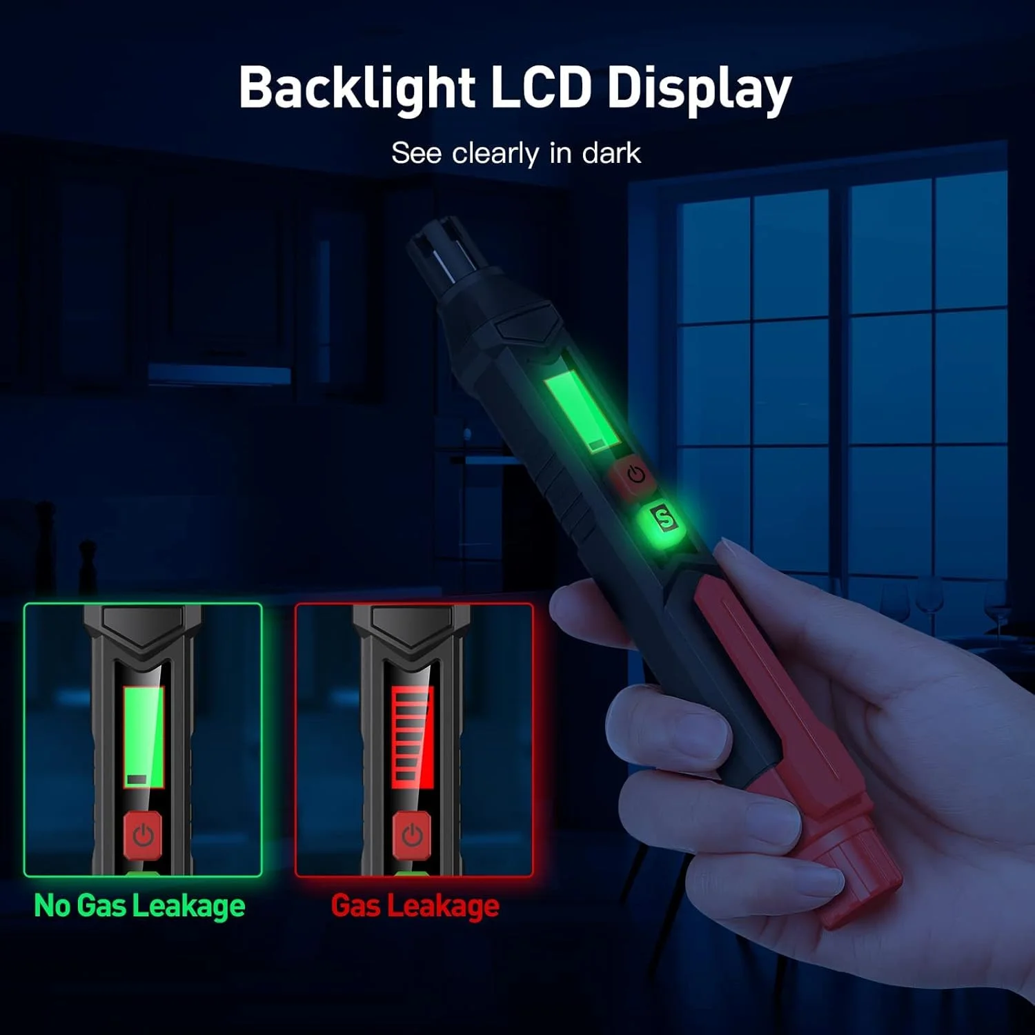 MAKINGTEC Propane Gas Leak Detector for Home and RV, Portable Natural Gas Sniffer Sound & LED Alarm High Accuracy Battery Powered, Pocket Pen Type Flammabler Gas Detection Analyzer Meter Tool MAKINGTEC Propane Gas Leak Detector for Home and RV, Portable Natural Gas Sniffer Sound & LED Alarm High Accuracy Battery Powered, Pocket Pen Type Flammabler Gas Detection Analyzer Meter Tool
