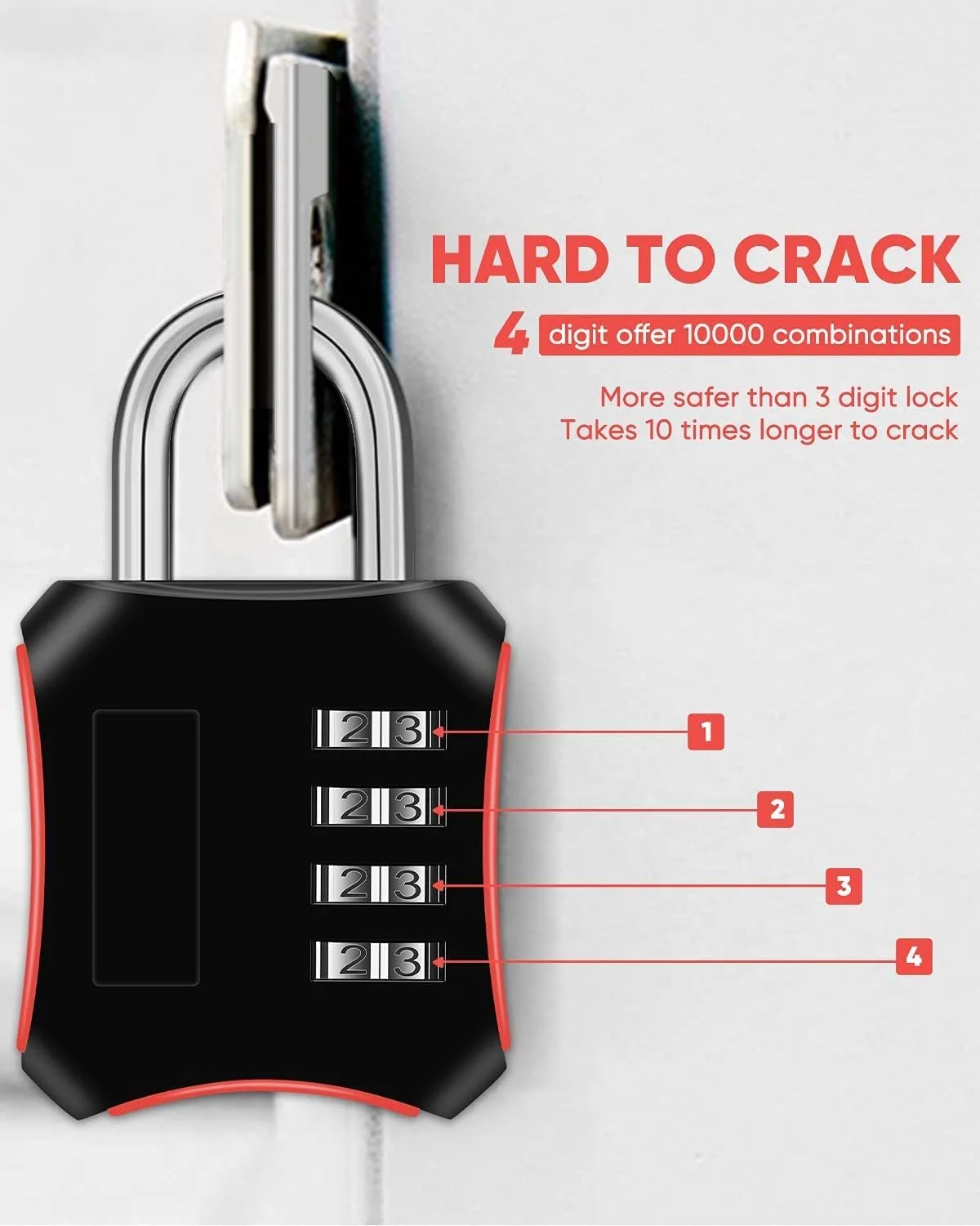 قفل ترکیبی SYOSI، بسته 2 عددی قفل کمد باشگاه، قفل شماره دار حلقه ای مناسب فضای باز با صفحه شماره 4 رقمی روان، قفل سنگین برای کمدهای مدرسه، فضای باز، درب باغ، کابینت ها، جعبه ابزار، کیف قفل ترکیبی SYOSI، بسته 2 عددی قفل کمد باشگاه، قفل شماره دار حلقه ای مناسب فضای باز با صفحه شماره 4 رقمی روان، قفل سنگین برای کمدهای مدرسه، فضای باز، درب باغ، کابینت ها، جعبه ابزار، کیف