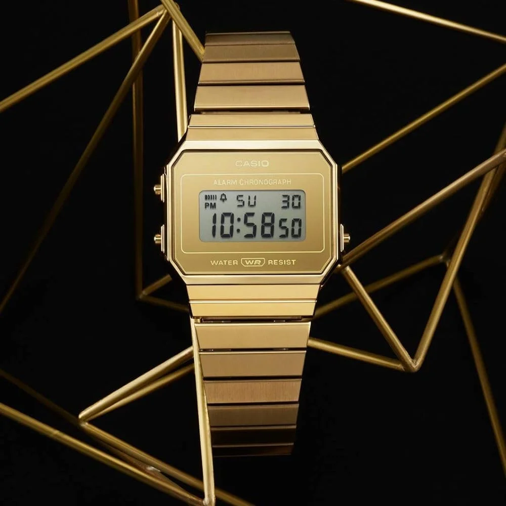 ساعت مچی دیجیتال زنانه کاسیو مدل A700WEVG-9AEF با بند استیل ساعت مچی دیجیتال زنانه کاسیو مدل A700WEVG-9AEF با بند استیل