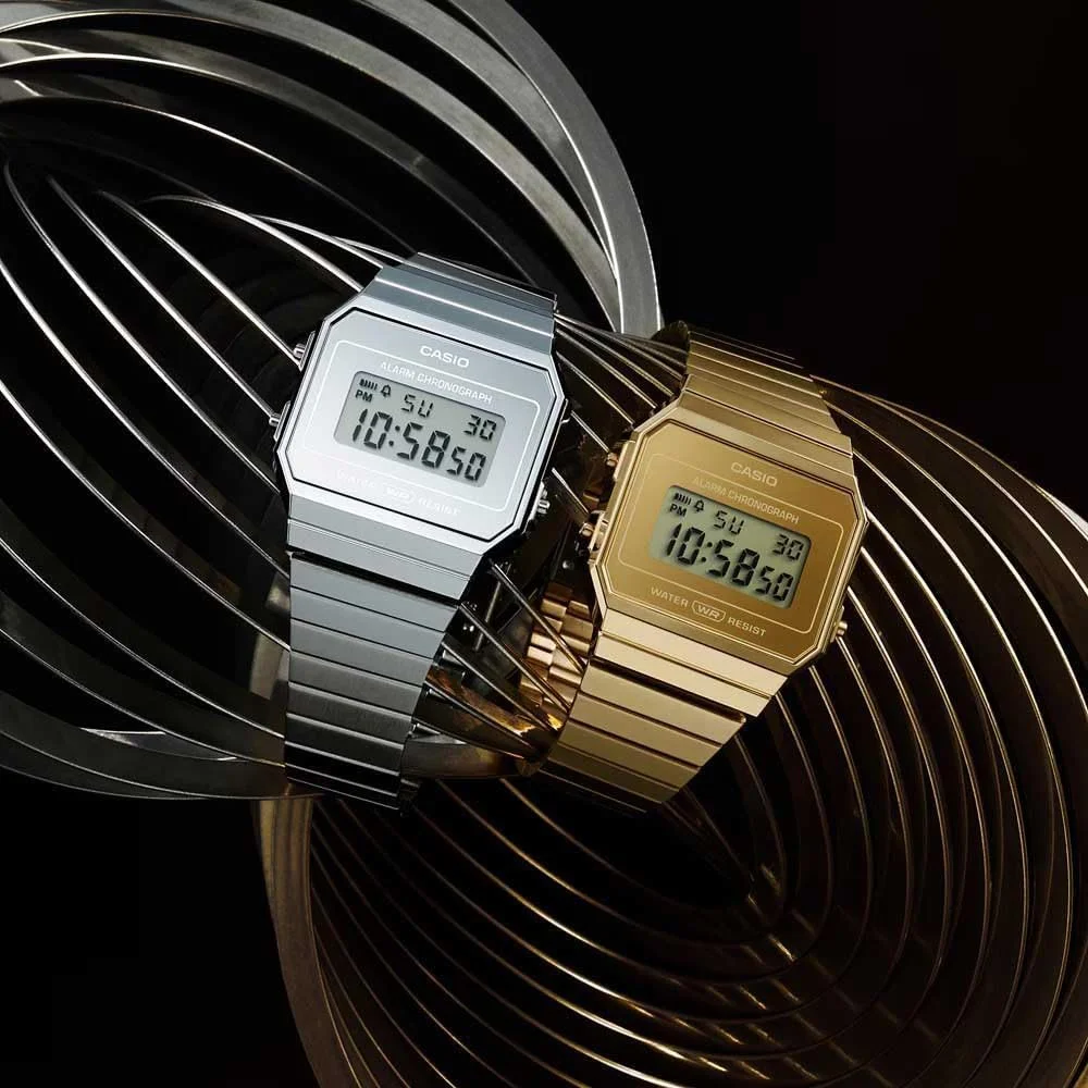 ساعت مچی دیجیتال زنانه کاسیو مدل A700WEVG-9AEF با بند استیل ساعت مچی دیجیتال زنانه کاسیو مدل A700WEVG-9AEF با بند استیل