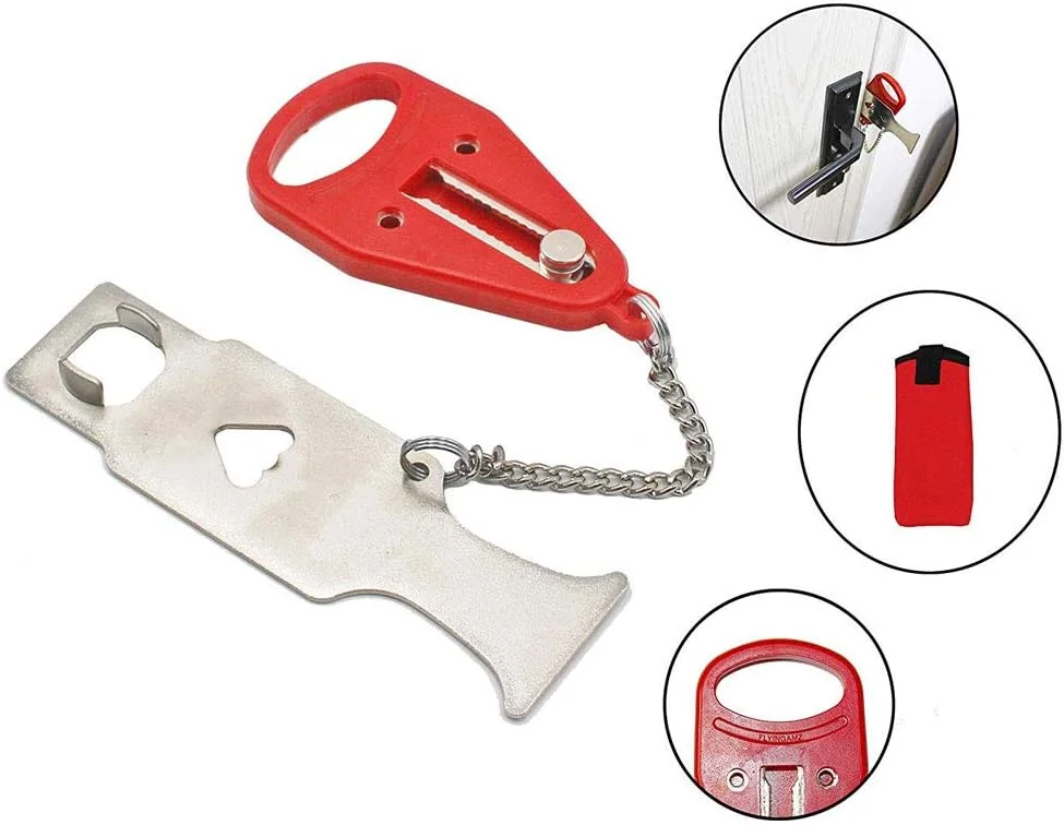 قفل درب قابل حمل SYOSI برای مسافرت، AirBnB، خوابگاه های دانشجویی، هتل ها و متل ها، راه حل امنیتی برای آپارتمان ها و زندگی در خانه (تک بسته) قفل درب قابل حمل SYOSI برای مسافرت، AirBnB، خوابگاه های دانشجویی، هتل ها و متل ها، راه حل امنیتی برای آپارتمان ها و زندگی در خانه (تک بسته)