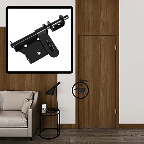 قفل کشویی سنگین 6 اینچی SYOSI، قفل ایمنی درب با سوراخ قفل، قفل بشکه ای درب قوی، قفل کشویی بادوام برای افزایش امنیت درب های باغ و درب های سوله قفل کشویی سنگین 6 اینچی SYOSI، قفل ایمنی درب با سوراخ قفل، قفل بشکه ای درب قوی، قفل کشویی بادوام برای افزایش امنیت درب های باغ و درب های سوله