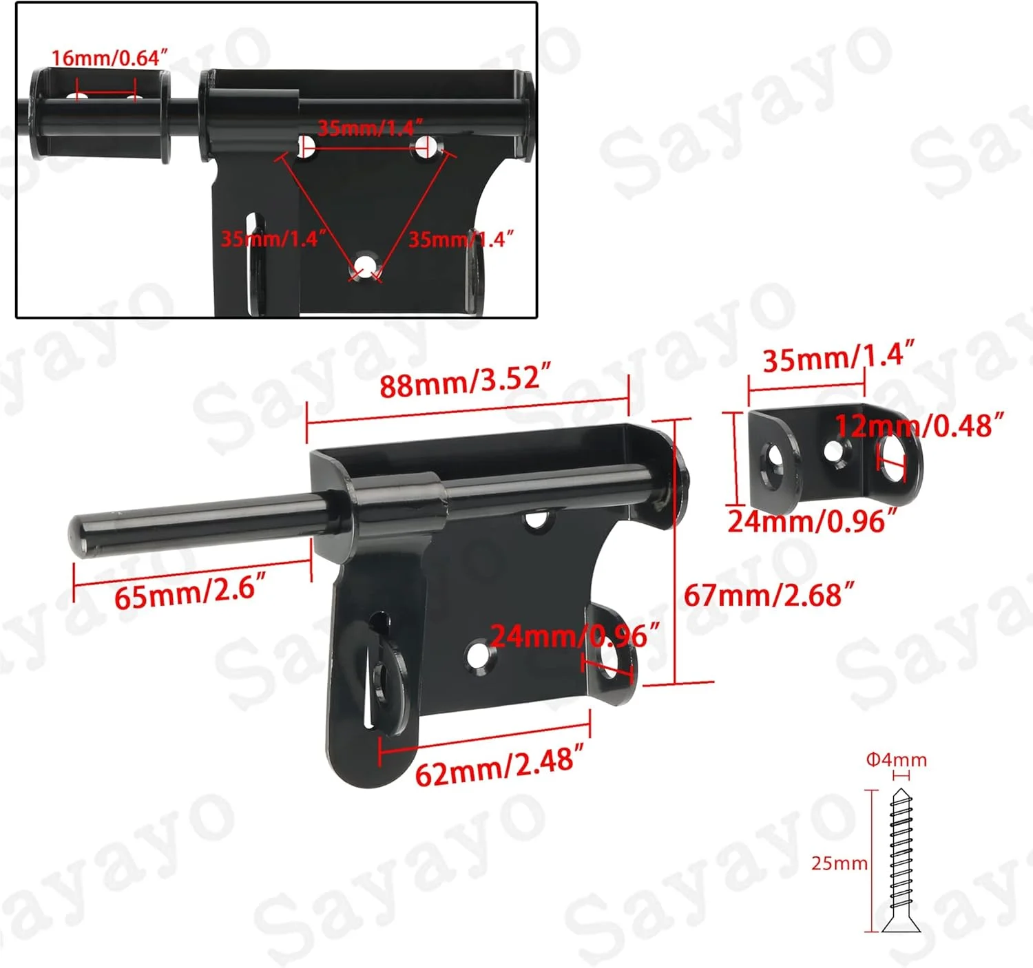 قفل کشویی سنگین 6 اینچی SYOSI، قفل ایمنی درب با سوراخ قفل، قفل بشکه ای درب قوی، قفل کشویی بادوام برای افزایش امنیت درب های باغ و درب های سوله قفل کشویی سنگین 6 اینچی SYOSI، قفل ایمنی درب با سوراخ قفل، قفل بشکه ای درب قوی، قفل کشویی بادوام برای افزایش امنیت درب های باغ و درب های سوله