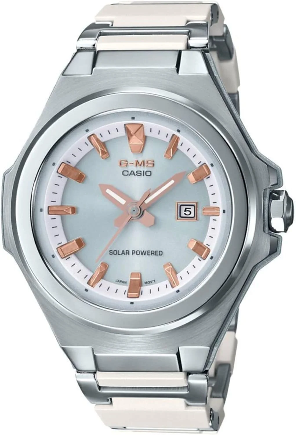 ساعت مچی زنانه کاسیو بیبی-جی - مدل MSG-S500CD-7ADR صفحه نقره ای