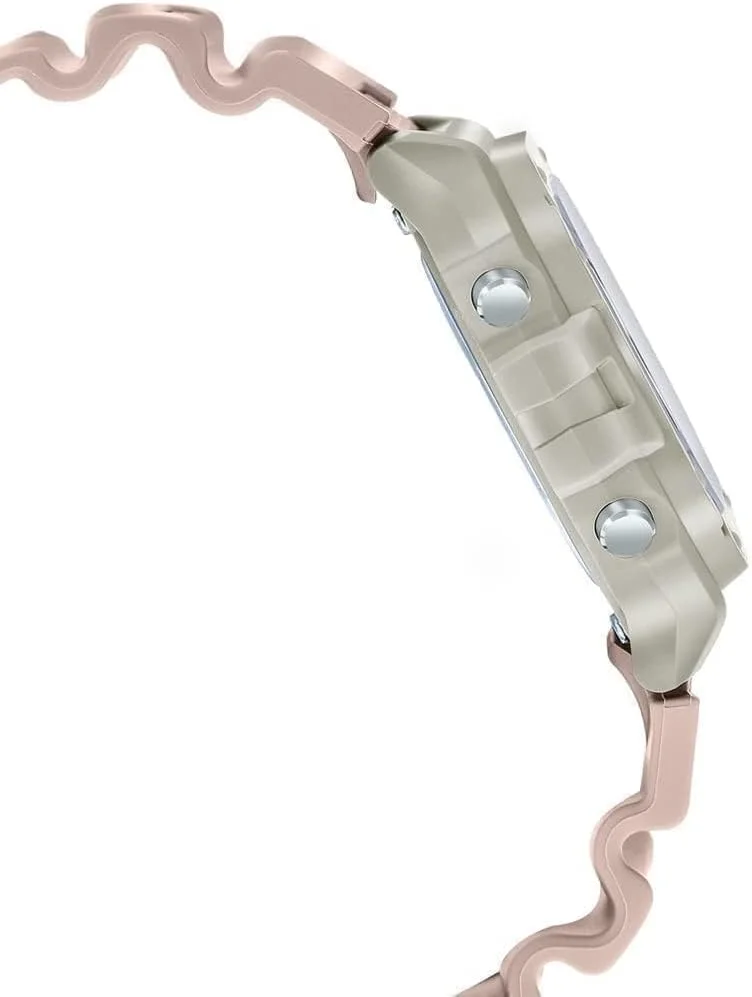 ساعت مچی مردانه کاسیو - صفحه بژ مدل W-218HC-4A2VDF، بند صورتی ساعت مچی مردانه کاسیو - صفحه بژ مدل W-218HC-4A2VDF، بند صورتی