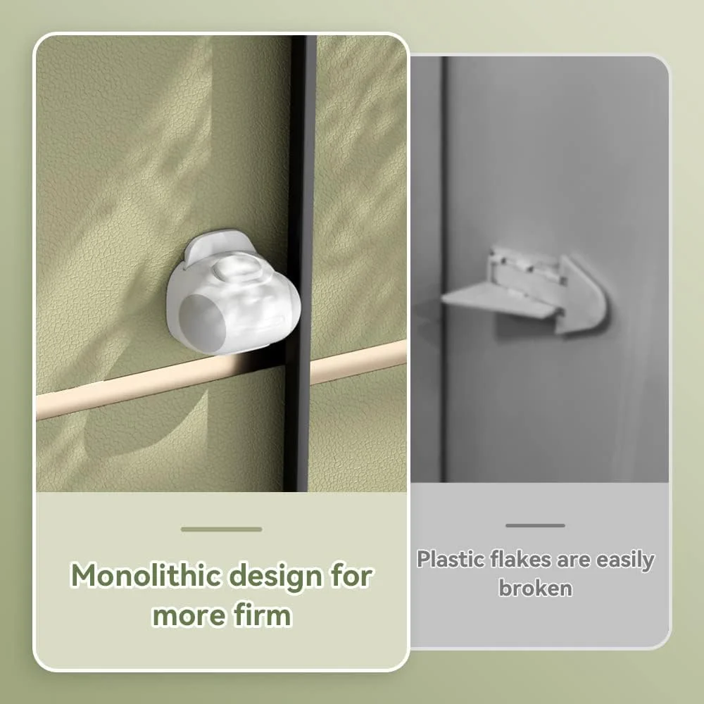 قفل درب و پنجره کشویی کودک، بسته 2 عددی - قفل های ایمنی بدون نیاز به سوراخکاری برای درهای پاسیو، کمدها و پنجره ها، نصب آسان محافظ کودک (سفید، مناسب برای ریل های 1/4 اینچ تا 1/2 اینچ)