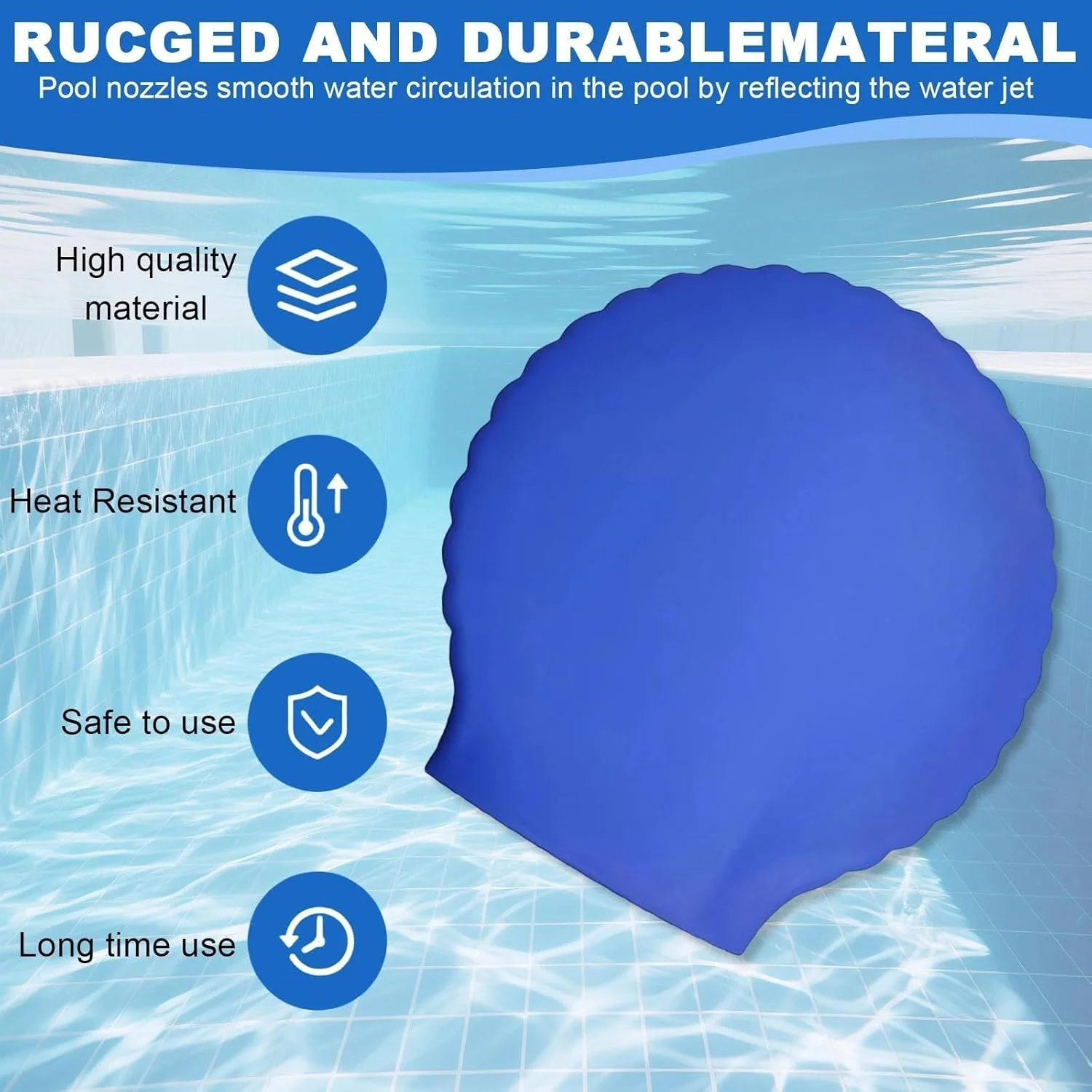 نازل ورودی استخر LINTRA، نازل خروجی استخر، لوازم جانبی پمپ استخر، به همراه مجموعه اتصال حوضچه، برای نازل سنگ هوا استخر
