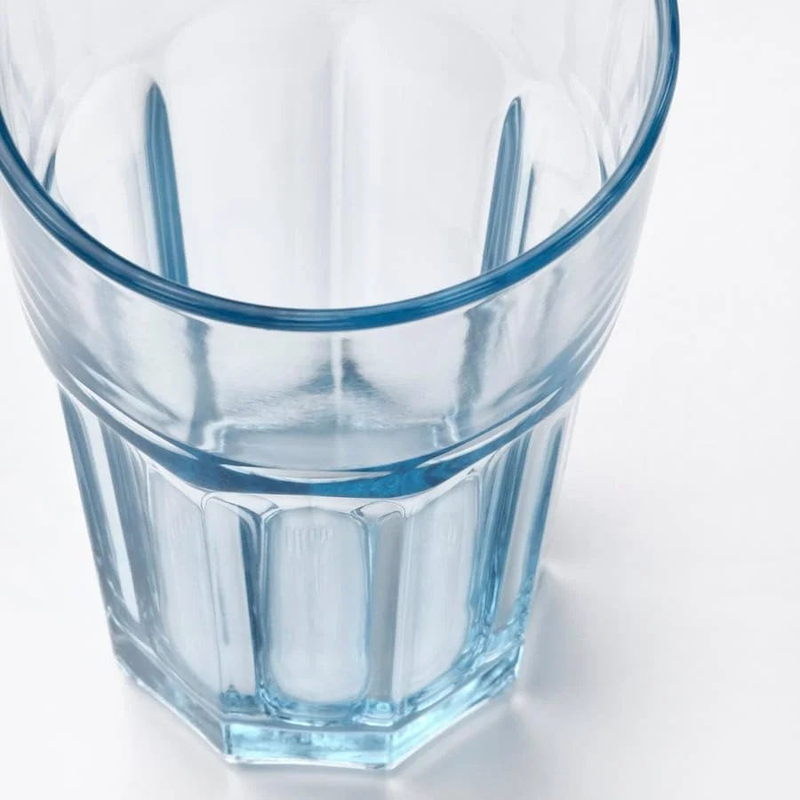 لیوان شیشه ای، آبی روشن، 35 سانتی لیتر لیوان شیشه ای، آبی روشن، 35 سانتی لیتر