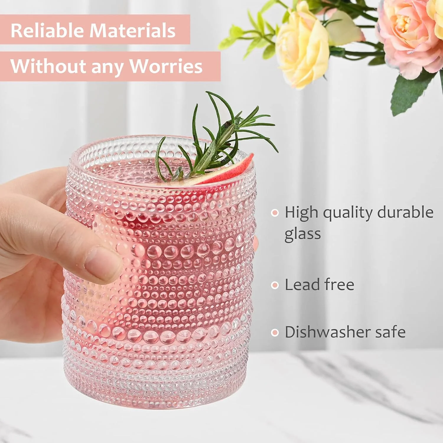ست 6 عددی لیوان نوشیدنی شیشه ای وینتیج ZMOWIPDL، لیوان های شیشه ای 12 اونسی طرح دار، لیوان آبخوری شفاف برجسته، مناسب برای آبجو، کوکتل، ویسکی، آبمیوه و انواع نوشیدنی های ترکیبی - 1 عدد برس تمیز کننده ست 6 عددی لیوان نوشیدنی شیشه ای وینتیج ZMOWIPDL، لیوان های شیشه ای 12 اونسی طرح دار، لیوان آبخوری شفاف برجسته، مناسب برای آبجو، کوکتل، ویسکی، آبمیوه و انواع نوشیدنی های ترکیبی - 1 عدد برس تمیز کننده