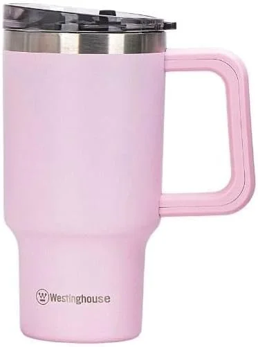 ماگ دوجداره استیل عایق وستینگ هاوس 946 میلی لیتر | لیوان قابل استفاده مجدد بدون BPA برای قهوه، آب، چای سرد و موارد دیگر | 6 ساعت گرم و 9 ساعت سرد | ایده آل برای استفاده در فضای داخلی و خارجی | صورتی ماگ دوجداره استیل عایق وستینگ هاوس 946 میلی لیتر | لیوان قابل استفاده مجدد بدون BPA برای قهوه، آب، چای سرد و موارد دیگر | 6 ساعت گرم و 9 ساعت سرد | ایده آل برای استفاده در فضای داخلی و خارجی | صورتی