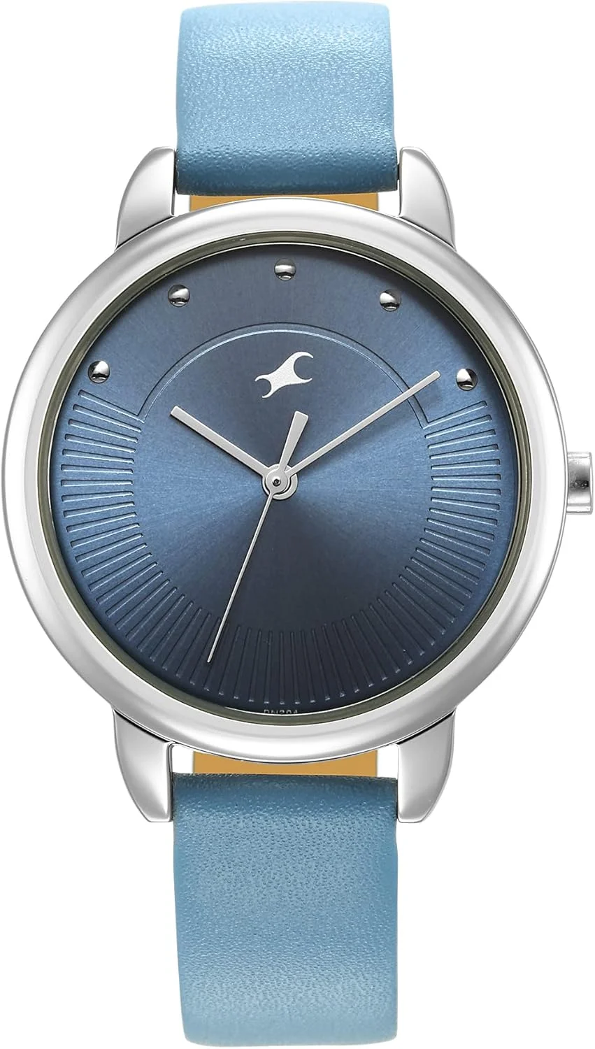 ساعت مچی عقربه ای زنانه فستراک با صفحه آبی مدل 6282SL01/NR6282SL01، بند چرمی اصل آبی