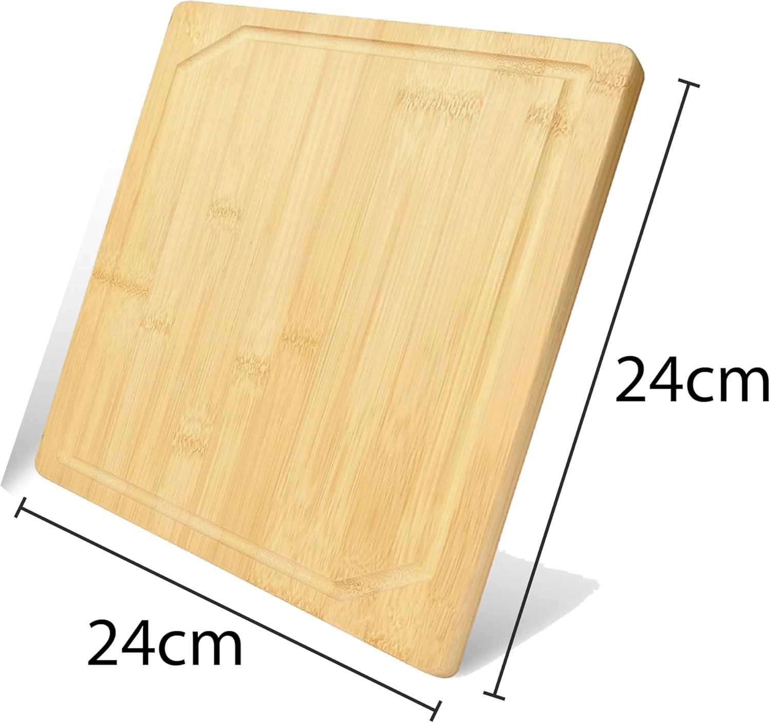 ست تخته برش چوبی بلک استون مدل BCW4102 شامل 3 تکه (1 مستطیل + 1 مربع + 1 دایره) مناسب برای گوشت، سبزیجات و پنیر