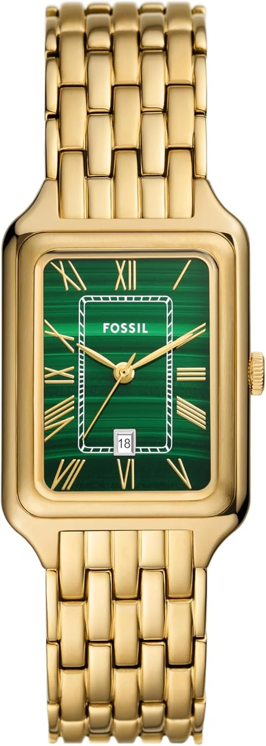 ساعت مچی زنانه فسیل مدل Raquel با موتور کوارتز و بند استیل ضد زنگ، رنگ: طلایی (مدل: ES5341)