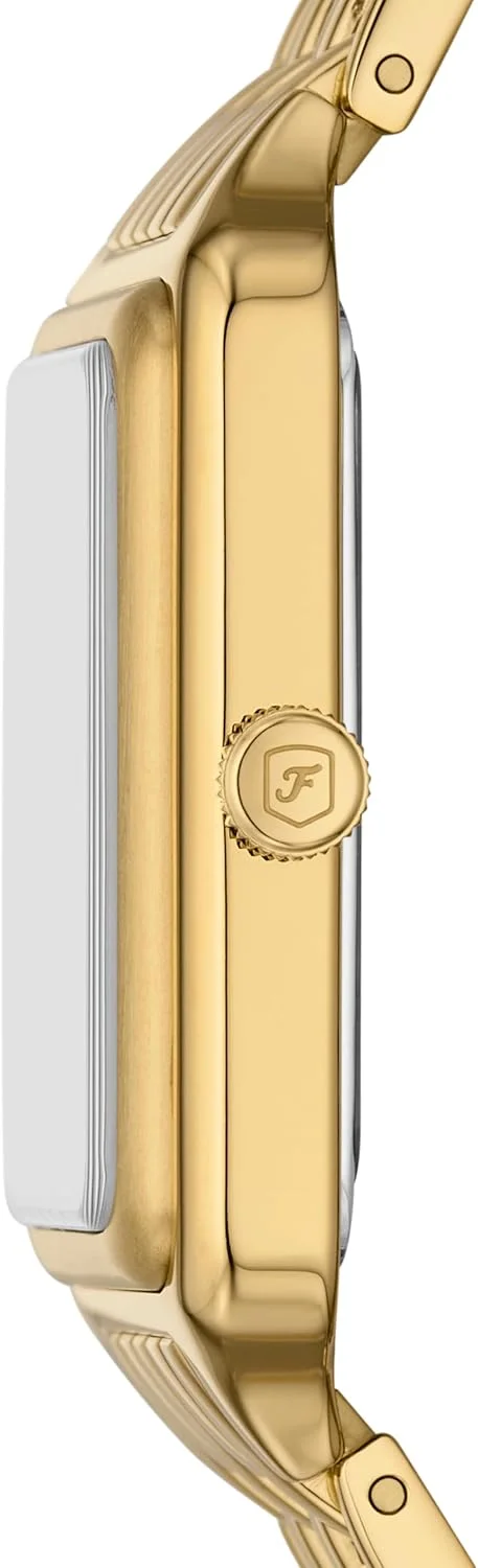 ساعت مچی زنانه فسیل مدل Raquel با موتور کوارتز و بند استیل ضد زنگ، رنگ: طلایی (مدل: ES5341)