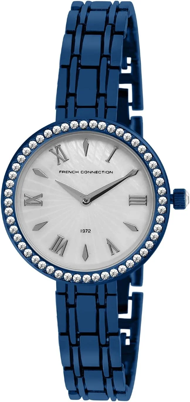 ساعت مچی آنالوگ زنانه فرنچ کانکشن، آبی، بند