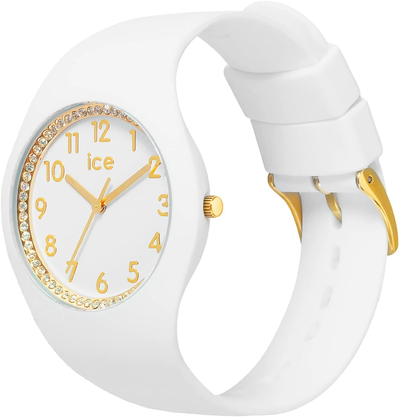 آیس-واچ - آیس کازموس کریستال نامبرز - ساعت مچی زنانه با بند سیلیکونی