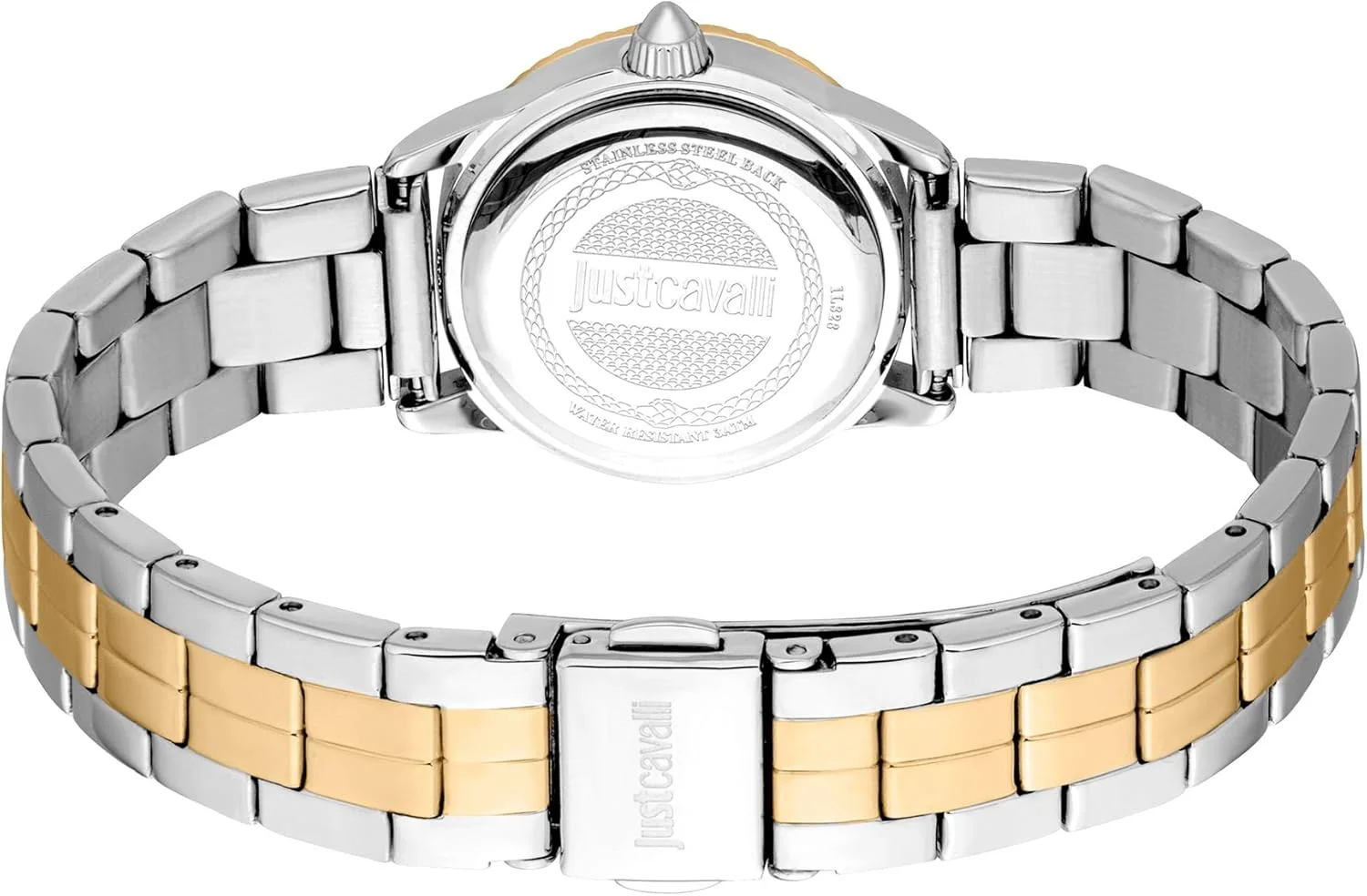 ساعت مچی زنانه جاست کاوالی مدل مینی، دورنگ نقره ای و طلایی - JC1L328M0085
