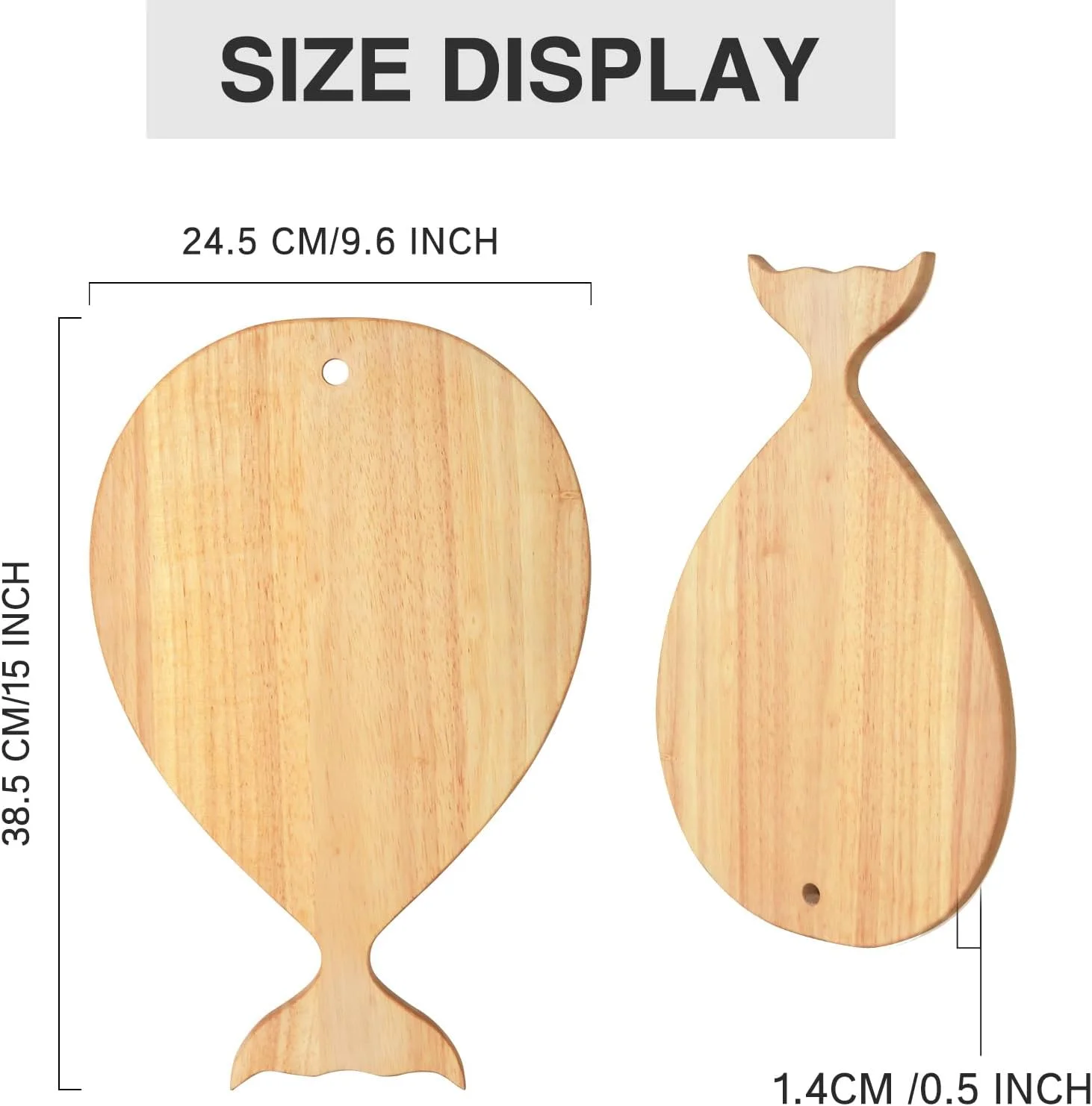 تخته برش چوبی لاستیکی طرح ماهی YSTKC با دسته، 38x25 سانتی متر، تخته سرو چوبی طرح حیوانات، سینی سرو کالباس، تخته پنیر، سینی آشپزخانه، دیس میوه، دیس مهمانی