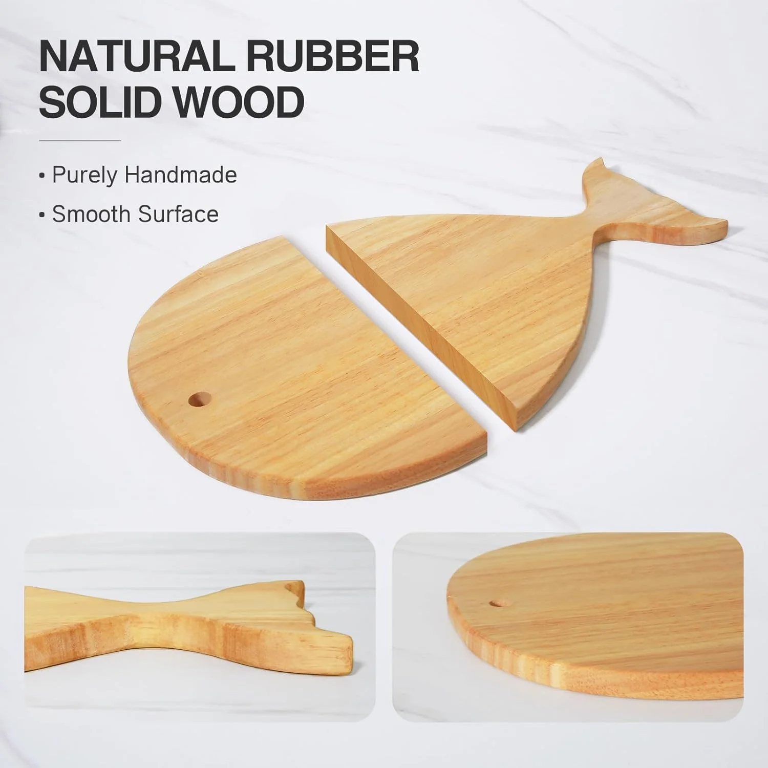 تخته برش چوبی لاستیکی طرح ماهی YSTKC با دسته، 38x25 سانتی متر، تخته سرو چوبی طرح حیوانات، سینی سرو کالباس، تخته پنیر، سینی آشپزخانه، دیس میوه، دیس مهمانی