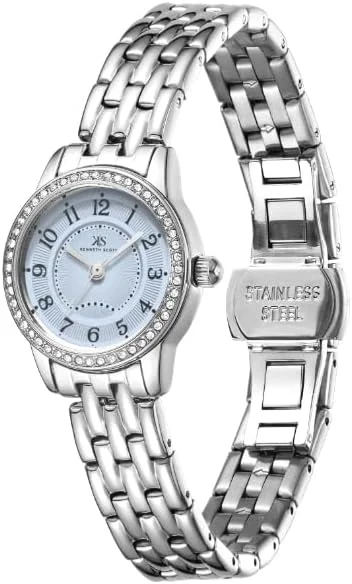 ساعت مچی زنانه کنت اسکات، نمایشگر آنالوگ و بند استیل ضد زنگ - K25511-SBSL، نقره ای