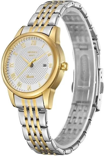 ساعت مچی زنانه کنت اسکات با موتور کوارتز ژاپنی، نمایشگر آنالوگ و بند دستبندی - K23530-TBTW, TT/Gld