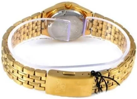 ساعت مچی زنانه سیکو SYMA06K Seiko 5 اتوماتیک صفحه مشکی استیل ضد زنگ با روکش طلایی ساعت مچی زنانه سیکو SYMA06K Seiko 5 اتوماتیک صفحه مشکی استیل ضد زنگ با روکش طلایی