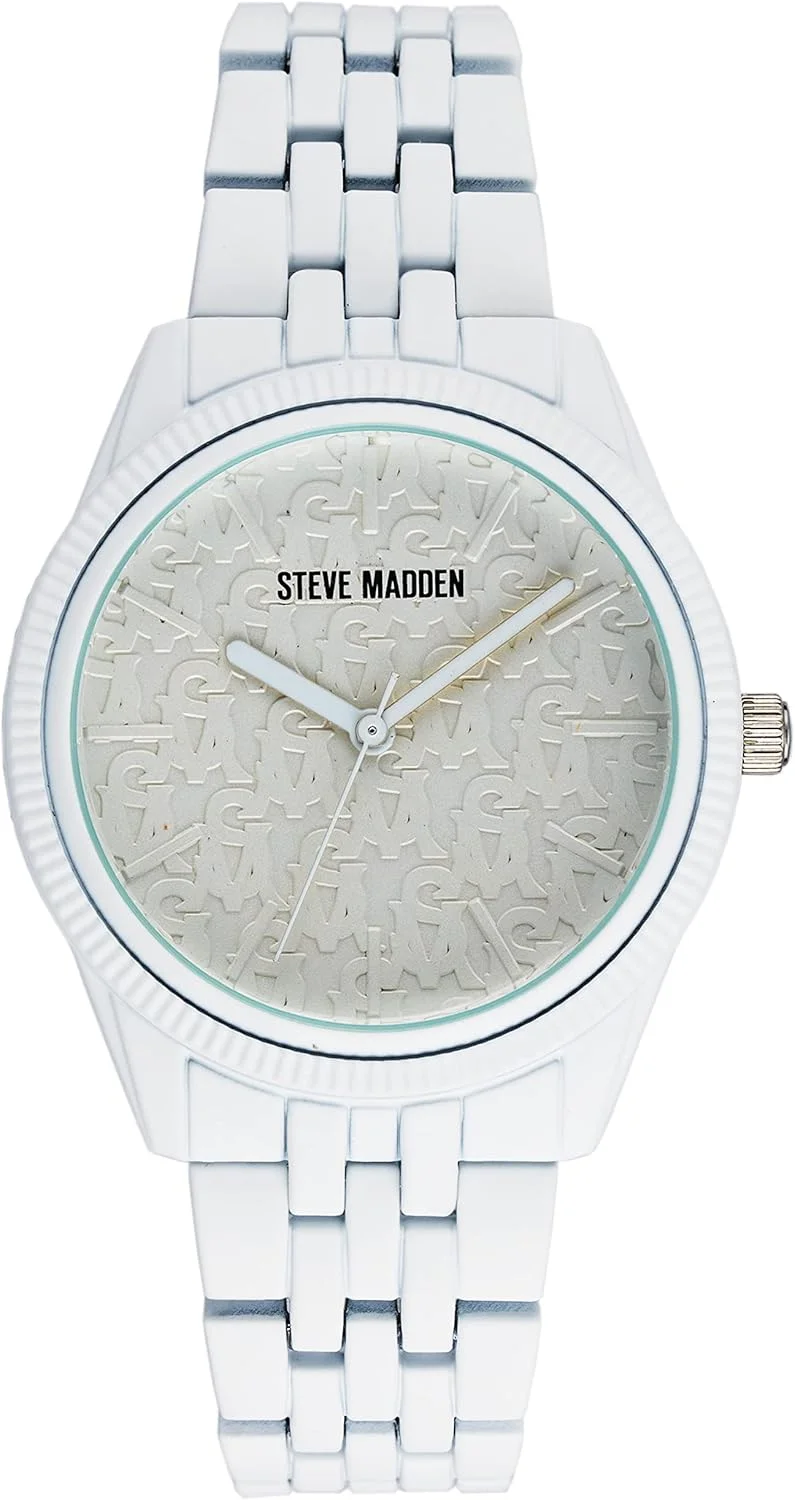 ساعت مچی دستبندی زنانه استیو مادن با روکش لاستیکی