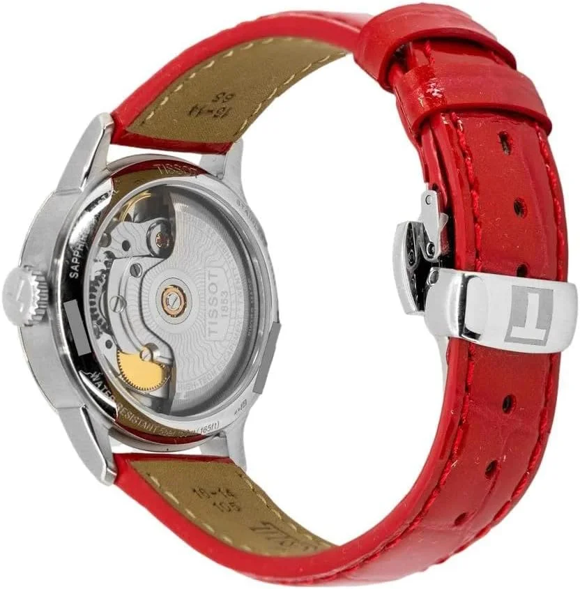 ساعت مچی زنانه تیسوت مدل کلاسیک با بند قرمز - T099.207.16.118.00