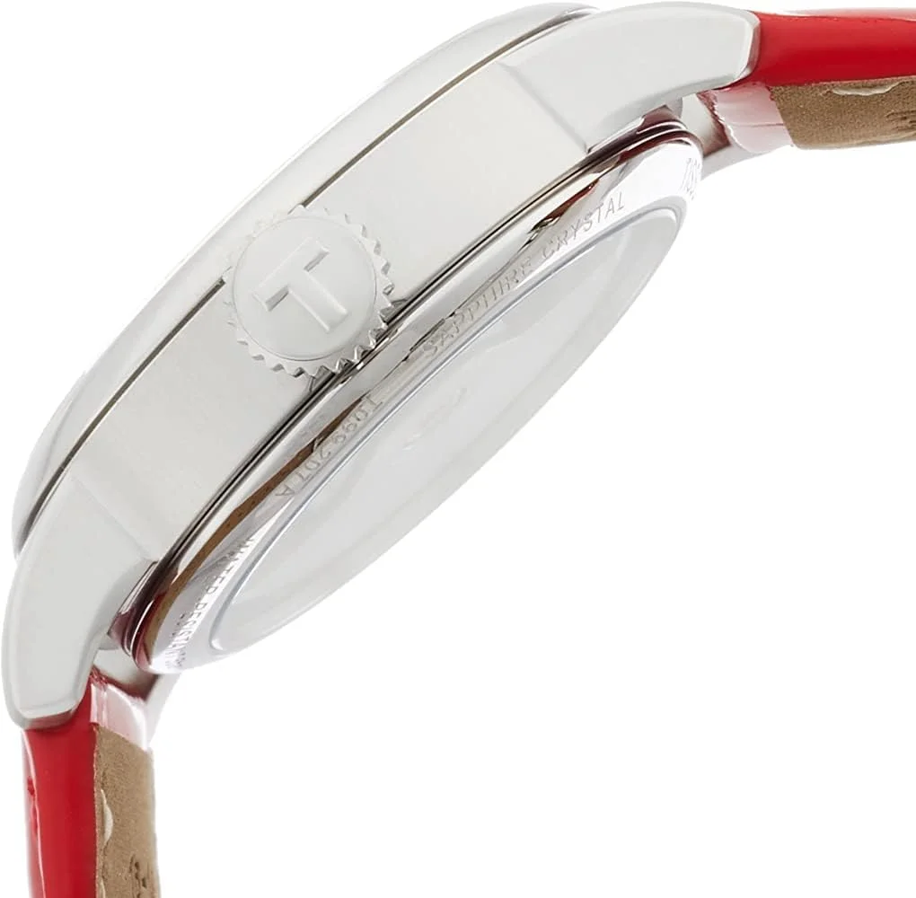 ساعت مچی زنانه تیسوت مدل کلاسیک با بند قرمز - T099.207.16.118.00