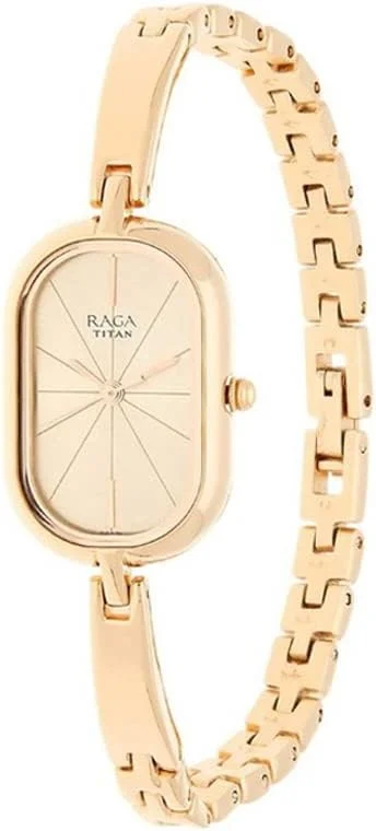 ساعت مچی دستبندی زنانه تایتان راگا ویوا - کوارتز، مقاوم در برابر آب