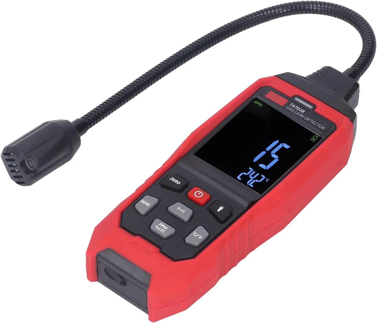 دستگاه تشخیص گاز Tihebeyan با حساسیت بالا، صفحه نمایش رنگی HD، تستر گاز قابل حمل برای تجهیزات خط لوله و تنظیم کننده ها