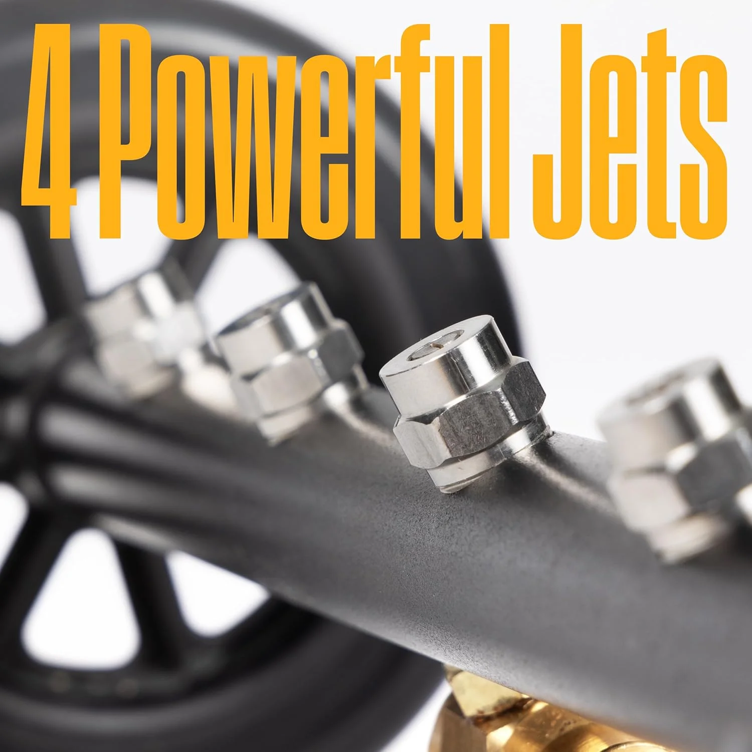 نازل زیرشویی و جاروی آب پاش 16 اینچی یونیورسال وستینگهاوس برای کارواش - 4000 PSI، اتصال 1/4 اینچی - برای کارواش های بنزینی و برقی