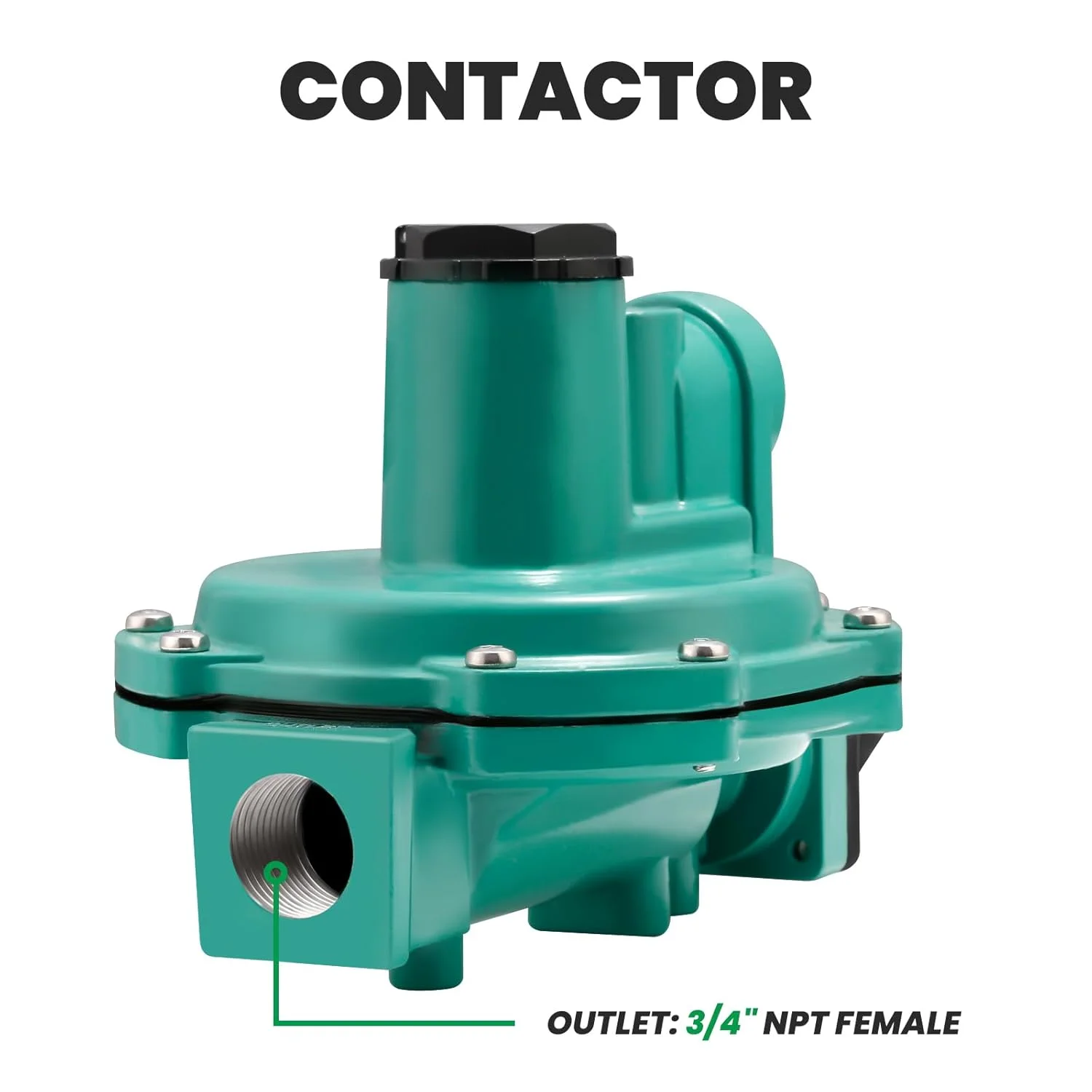 تجهیزات گاز مایع Watflow با رگولاتور پروپان دو مرحله ای، 3/4 اینچ x 3/4 اینچ NPT