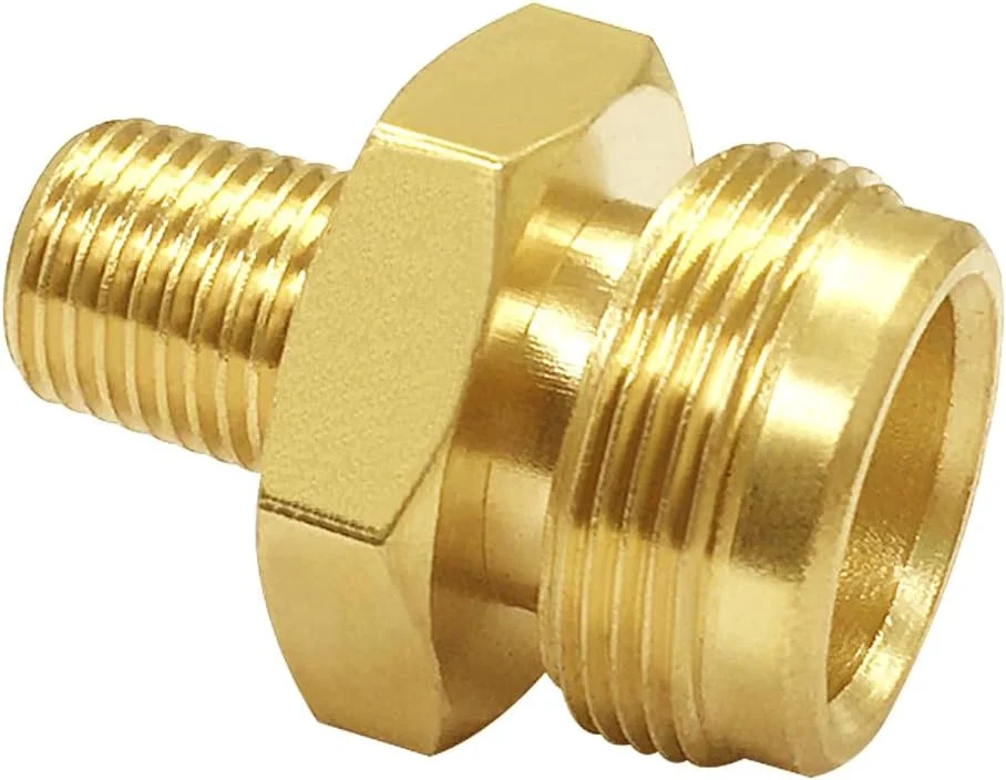 آداپتور گاز پروپان برنجی Uenede، 1/4 اینچ NPT نر به 1 اینچ-20 رزوه سیلندر یکبار مصرف نر، برای کمپینگ، کباب پز، فانوس و بخاری RV