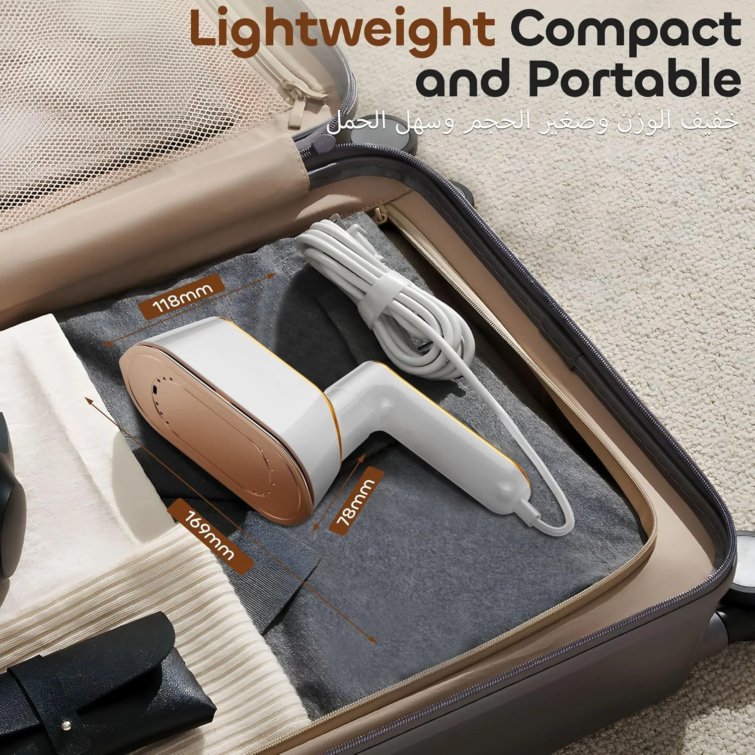 اتو بخار دستی 2 در 1 CONOYAR با توان 1200 وات، اتو بخار لباس 3 سطح با صفحه نمایش LED، اتو بخار مسافرتی قابل حمل برای خانه، مسافرت، گرم شدن سریع 10 ثانیه ای، مخزن آب 150 میلی لیتری اتو بخار دستی 2 در 1 CONOYAR با توان 1200 وات، اتو بخار لباس 3 سطح با صفحه نمایش LED، اتو بخار مسافرتی قابل حمل برای خانه، مسافرت، گرم شدن سریع 10 ثانیه ای، مخزن آب 150 میلی لیتری