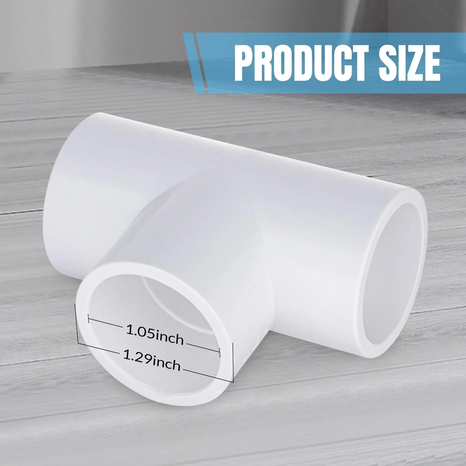 اتصالات سه راهی PVC Carvedexquisitely، اتصالات مبلمان 3/4 اینچی، اتصالات PVC چادر و اتصالات لوله گلخانه ای (بسته 4 عددی)