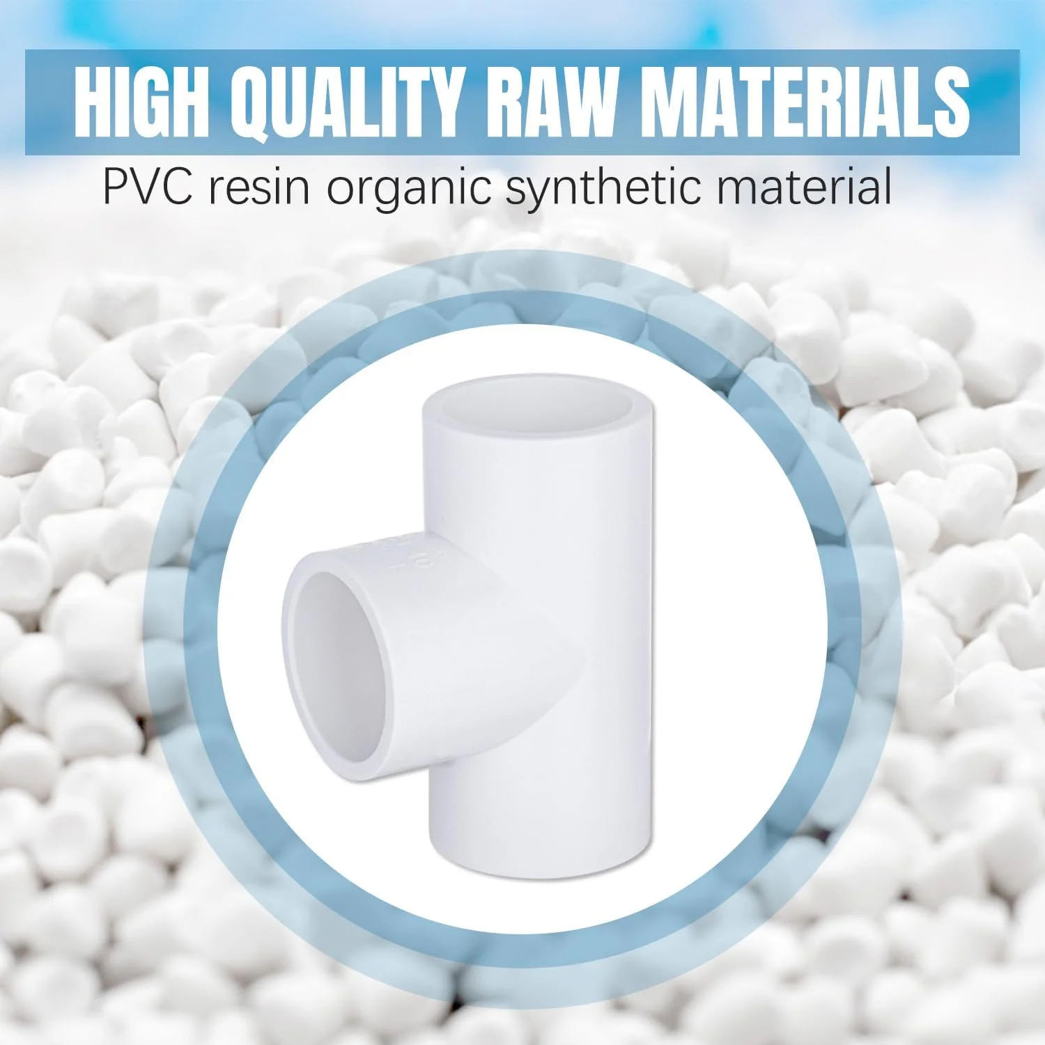 اتصالات سه راهی PVC Carvedexquisitely، اتصالات مبلمان 3/4 اینچی، اتصالات PVC چادر و اتصالات لوله گلخانه ای (بسته 4 عددی)