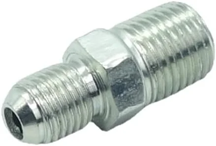 CDQBWKJGFJ 2 عدد آداپتور لوله 1/4 اینچ نر 37 درجه Flare JIC x 1/4 اینچ نر NPT فولاد آبکاری شده اتصالات هیدرولیک