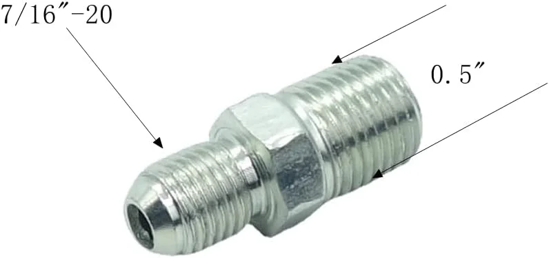 CDQBWKJGFJ 2 عدد آداپتور لوله 1/4 اینچ نر 37 درجه Flare JIC x 1/4 اینچ نر NPT فولاد آبکاری شده اتصالات هیدرولیک