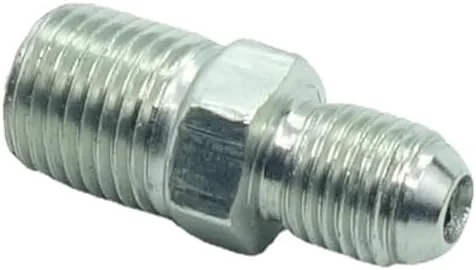 CDQBWKJGFJ 2 عدد آداپتور لوله 1/4 اینچ نر 37 درجه Flare JIC x 1/4 اینچ نر NPT فولاد آبکاری شده اتصالات هیدرولیک