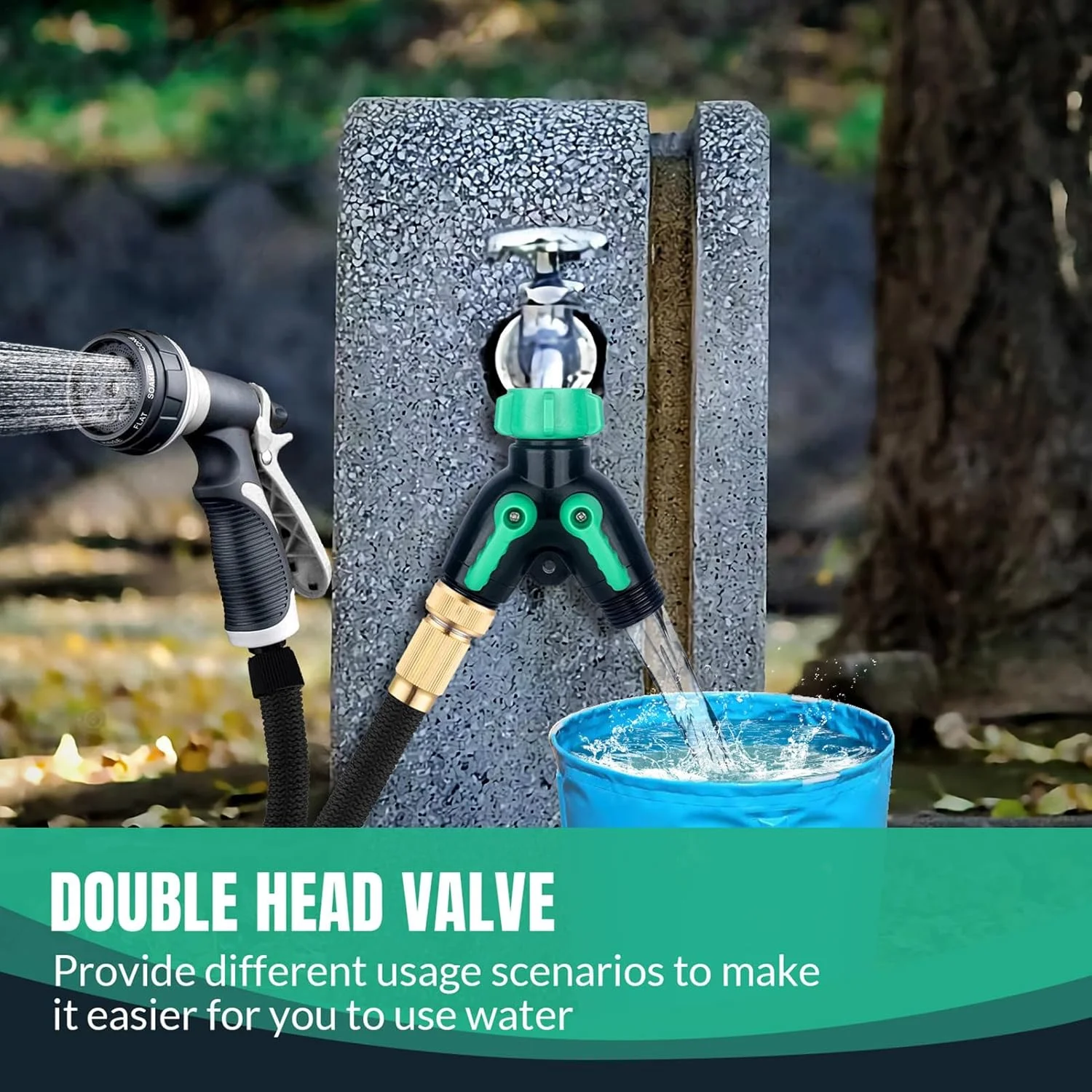 تقسیم کننده شلنگ آب - تقسیم کننده Y تمام فلزی برای شیر آب و باغ در فضای باز | توزیع آب پرفشار ضد آب برای سیستم های آبیاری، باغبانی خانگی، مراقبت از چمن، گلخانه مزرعه در فضای باز تقسیم کننده شلنگ آب - تقسیم کننده Y تمام فلزی برای شیر آب و باغ در فضای باز | توزیع آب پرفشار ضد آب برای سیستم های آبیاری، باغبانی خانگی، مراقبت از چمن، گلخانه مزرعه در فضای باز