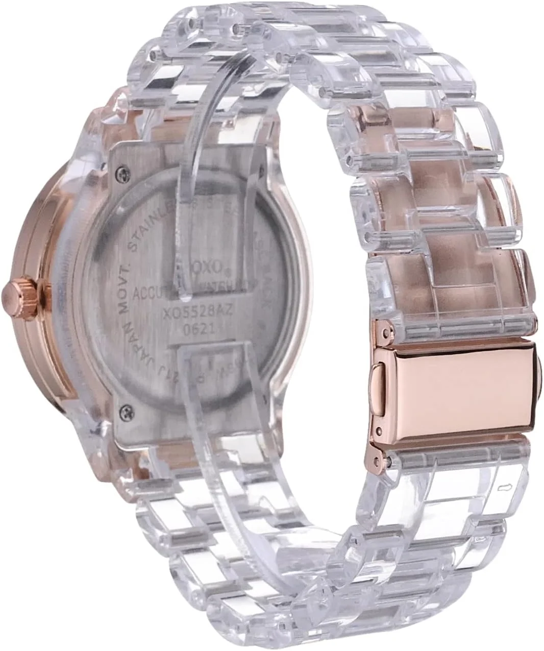 ساعت مچی عقربه ای زنانه XOXO، نمایشگر آنالوگ و بند پلاستیکی مدل XO5528