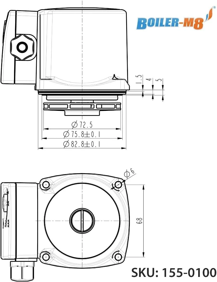 هد پمپ سیرکولاتور گرمایش مرکزی Boiler-m8 سازگار با UPS 15-50 15-60 هد پمپ سیرکولاتور گرمایش مرکزی Boiler-m8 سازگار با UPS 15-50 15-60