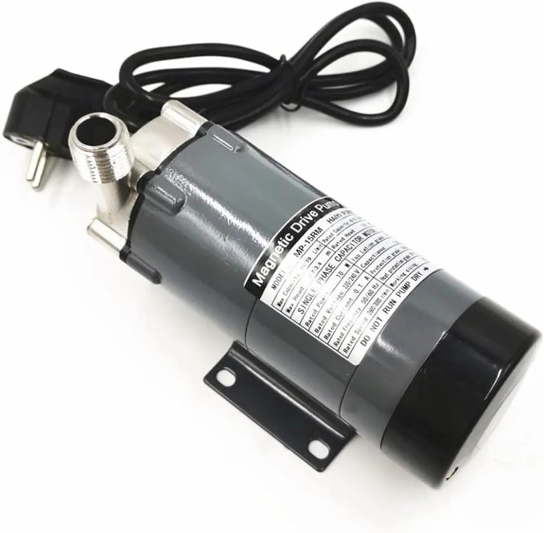 پمپ کاربردی WERTYFF، پمپ سیرکولاسیون درایو مغناطیسی استیل ضد زنگ MP-15RM، پمپ درجه مواد غذایی آبکاری زیبایی، چند منظوره، عملکرد قابل اعتماد