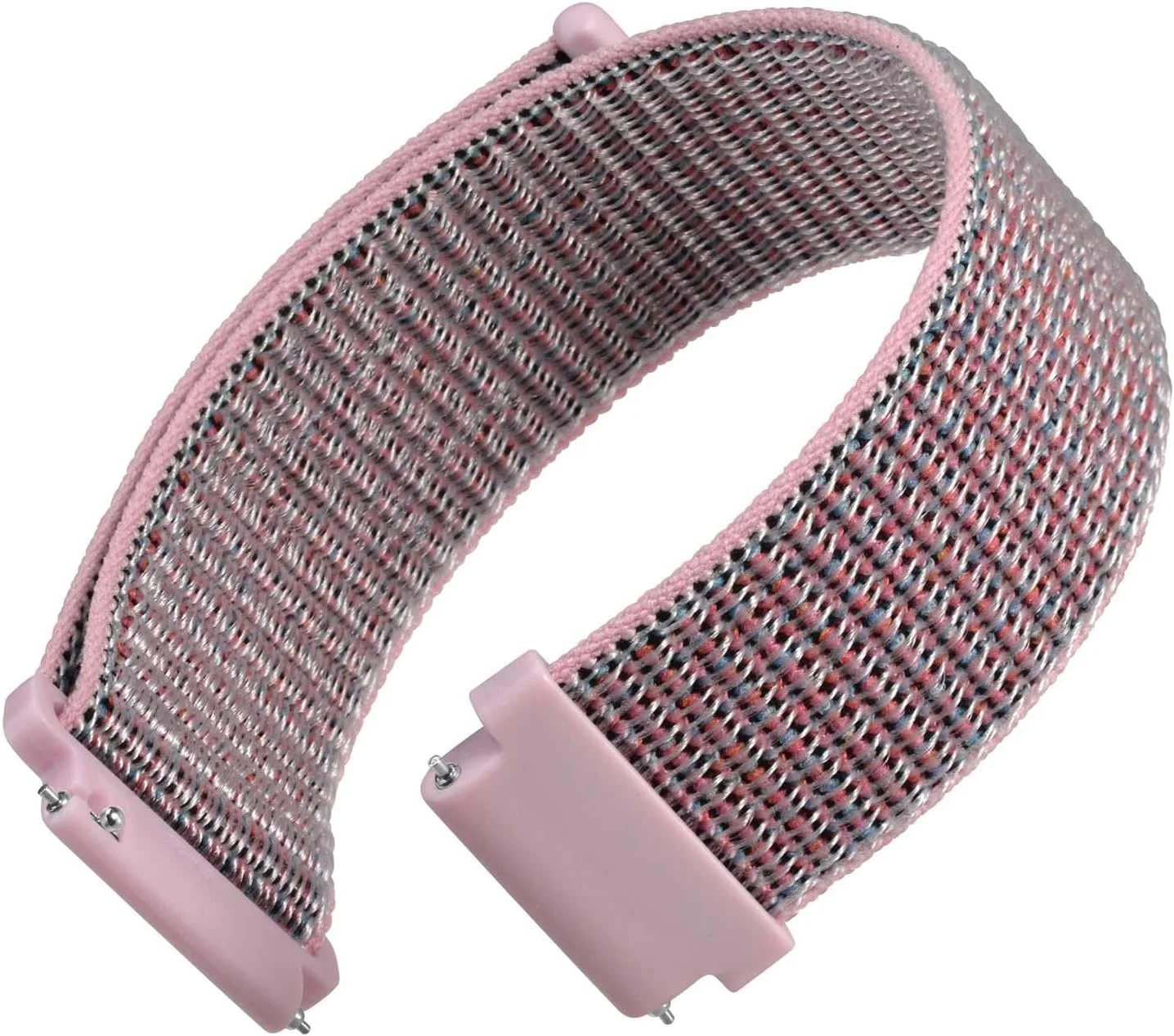 بند ساعت اسپرت نایلونی قابل تنظیم WOCCI با بست قلاب و حلقه، بندهای ساعت با رهاسازی سریع برای مردان و زنان، عرض بند 16 میلی متر 18 میلی متر 19 میلی متر 20 میلی متر 21 میلی متر 22 میلی متر 24 میلی متر