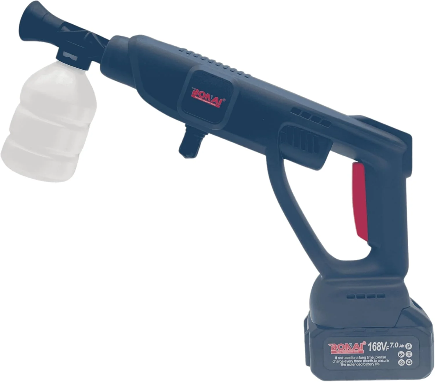 کارواش فشار قوی شارژی و قدرتمند BOSS LIFE STYLE با دو باتری با ظرفیت بالا - ایده آل برای شستشوی آسان خودرو