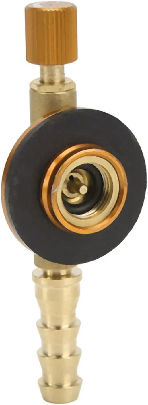 شیر اجاق گاز، شیر شارژ بادی تعویض ایمنی اجاق گاز کمپینگ در فضای باز آداپتور تجهیزات کمپینگ (زرد)