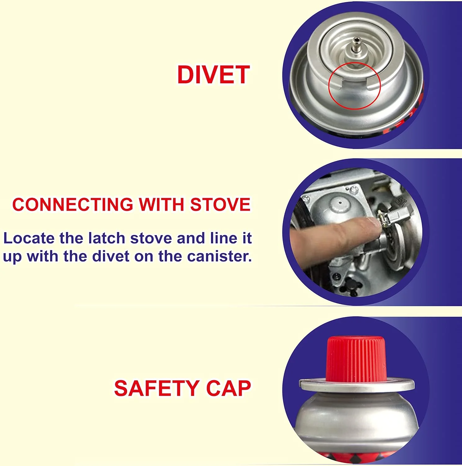 مجموعه های اجاق گاز قابل حمل سیمبا - 220 گرم - 400 میلی لیتر - گاز بوتان برای اجاق گازهای کمپینگ، ترکیب گاز با عملکرد بالا | گاز بوتان برای اجاق گاز